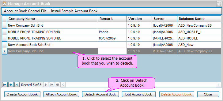 Detach account book01
