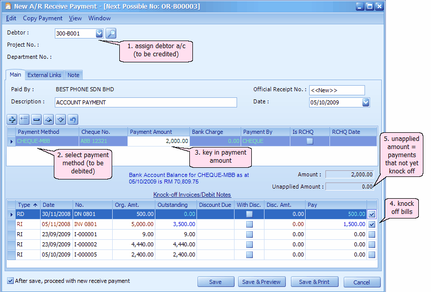 Sales: How to find out knock off detail of an Invoice - AutoCount Resource  Center