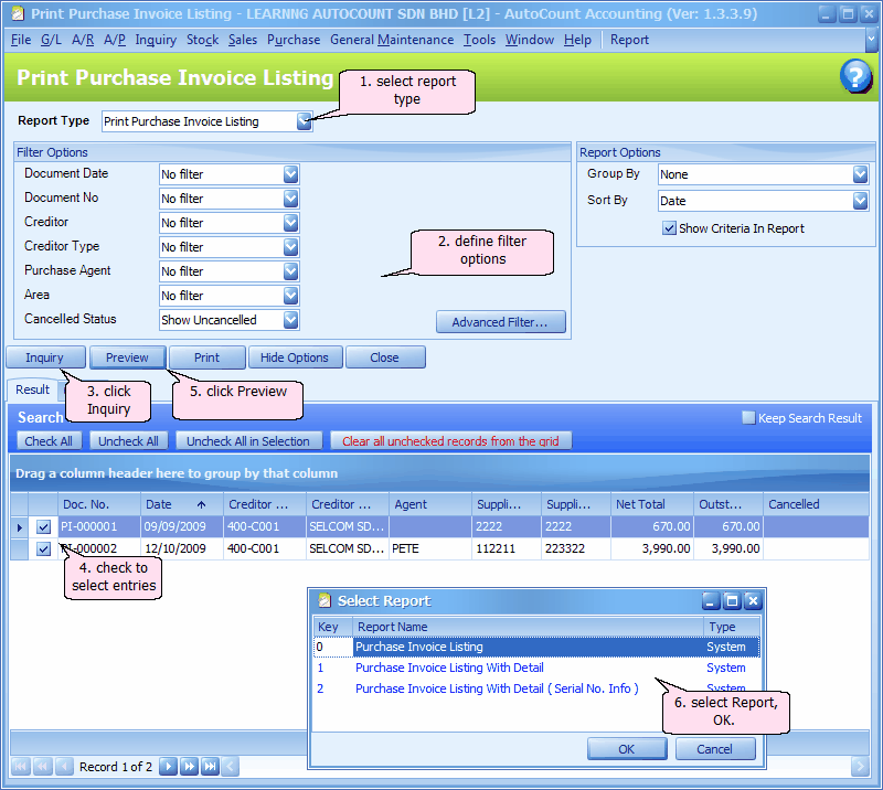 Sales: How to find out knock off detail of an Invoice - AutoCount Resource Center
